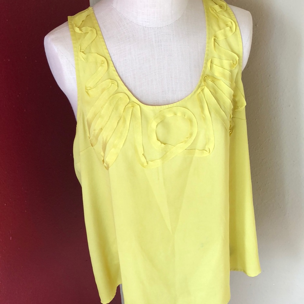 Mossimo Yellow Racer Back Dressy Tank